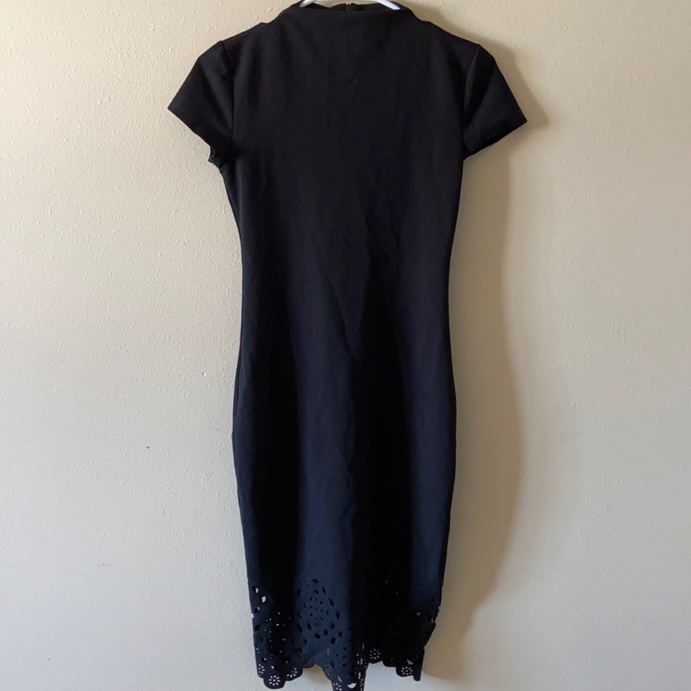 Black fitted dress